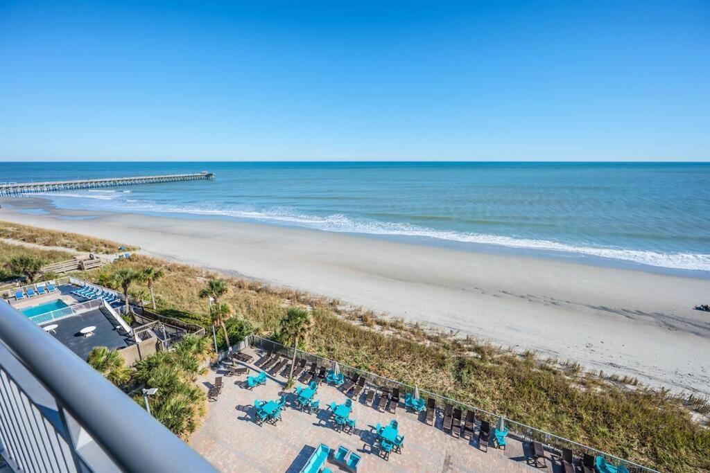Вилла 7Th Floor! Modern Building, Direct Oceanfront View Миртл-Бич Экстерьер фото