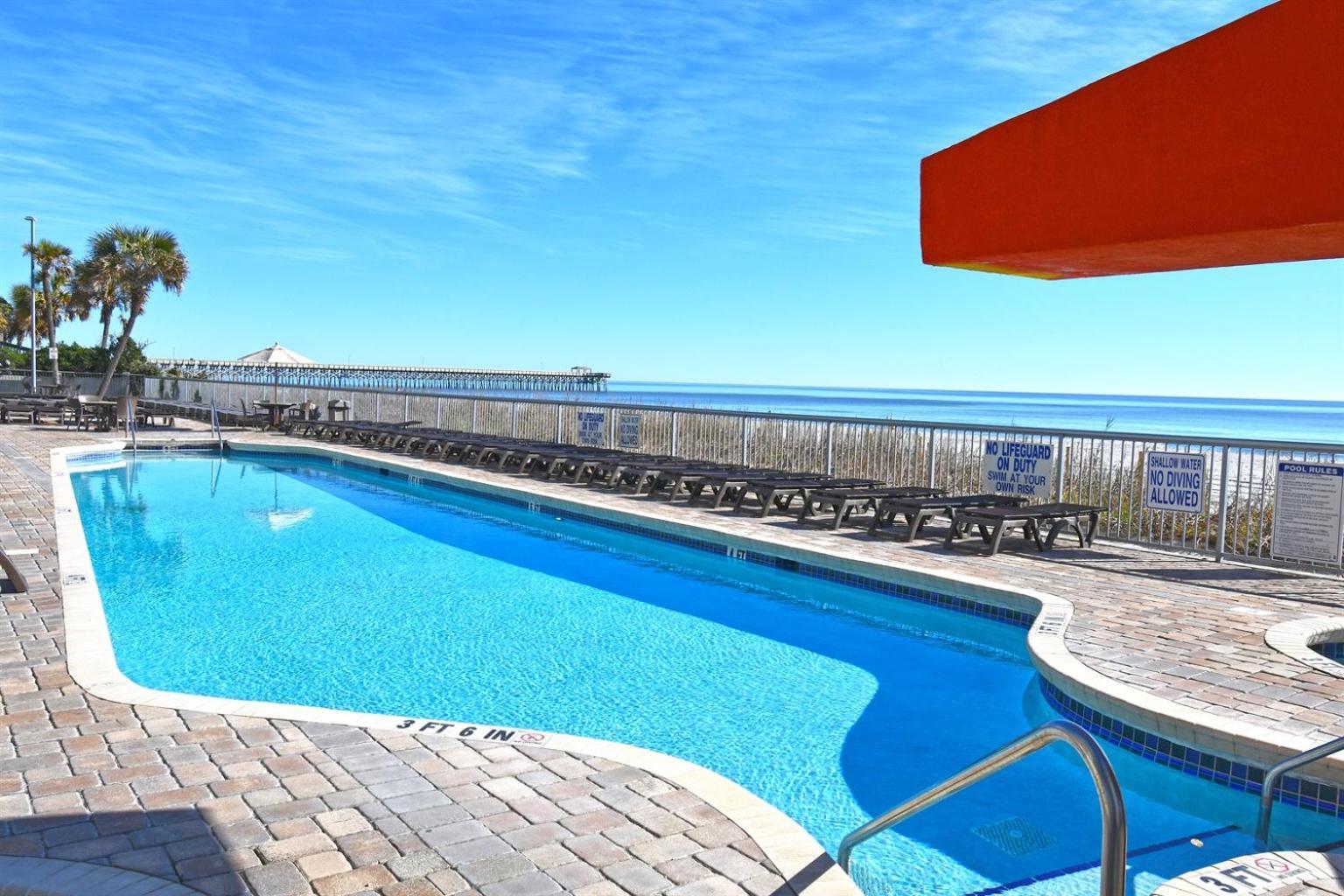 Вилла 7Th Floor! Modern Building, Direct Oceanfront View Миртл-Бич Экстерьер фото