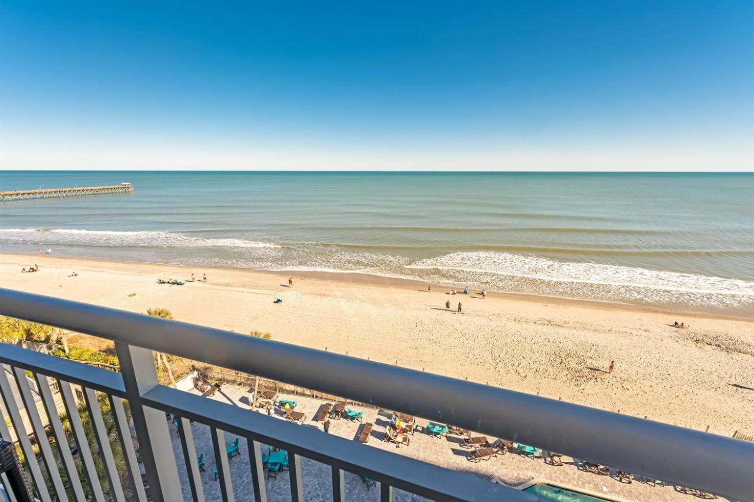 Вилла 7Th Floor! Modern Building, Direct Oceanfront View Миртл-Бич Экстерьер фото