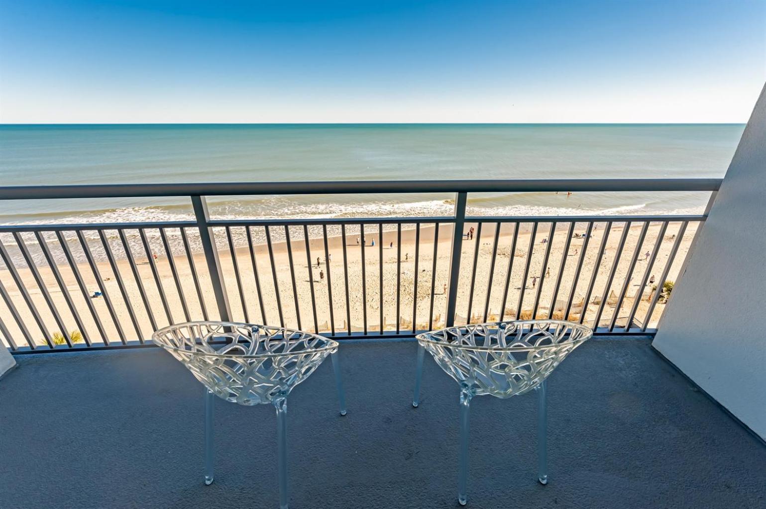 Вилла 7Th Floor! Modern Building, Direct Oceanfront View Миртл-Бич Экстерьер фото