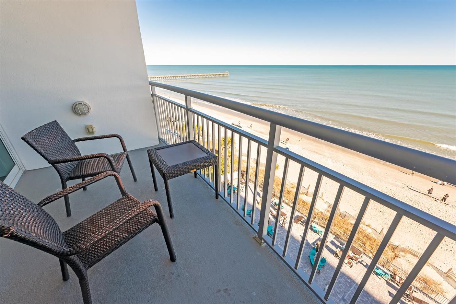 Вилла 7Th Floor! Modern Building, Direct Oceanfront View Миртл-Бич Экстерьер фото
