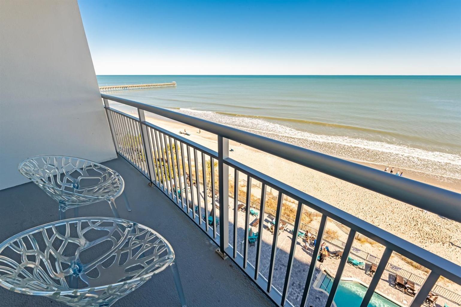 Вилла 7Th Floor! Modern Building, Direct Oceanfront View Миртл-Бич Экстерьер фото