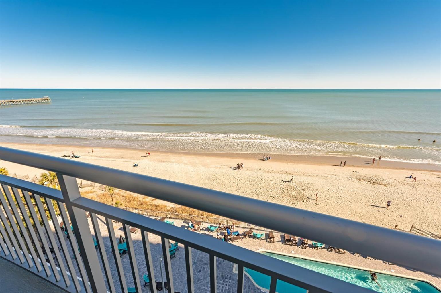 Вилла 7Th Floor! Modern Building, Direct Oceanfront View Миртл-Бич Экстерьер фото